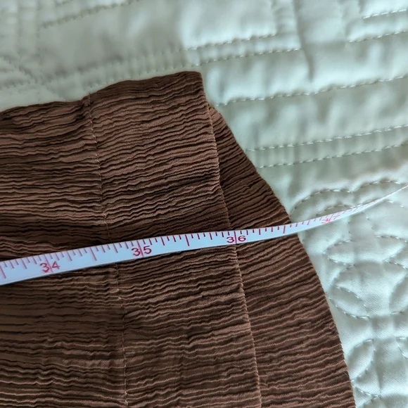 EVERLANE Brown The Naia Minimalist Casual Ripple Pull On Pant Extra-Small - Picture 12 of 15